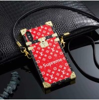 シュプリーム iPhone8/8 plusケース ファッションショー supreme ヴィトン アイフォンx トランク型  ケース iphone7/6s/6 plus デザインケース